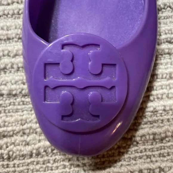 Tory Burch Reva Jelly Purple Flats- size 9.5 - Picture 2 of 3